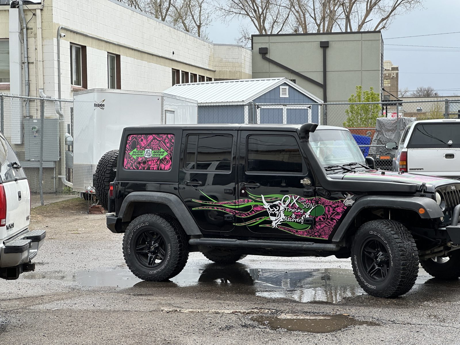 Jeep Wrangler with custom graphics package