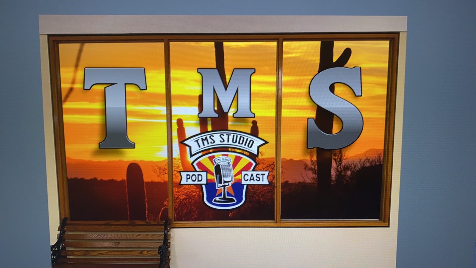 TMS window graphic installation