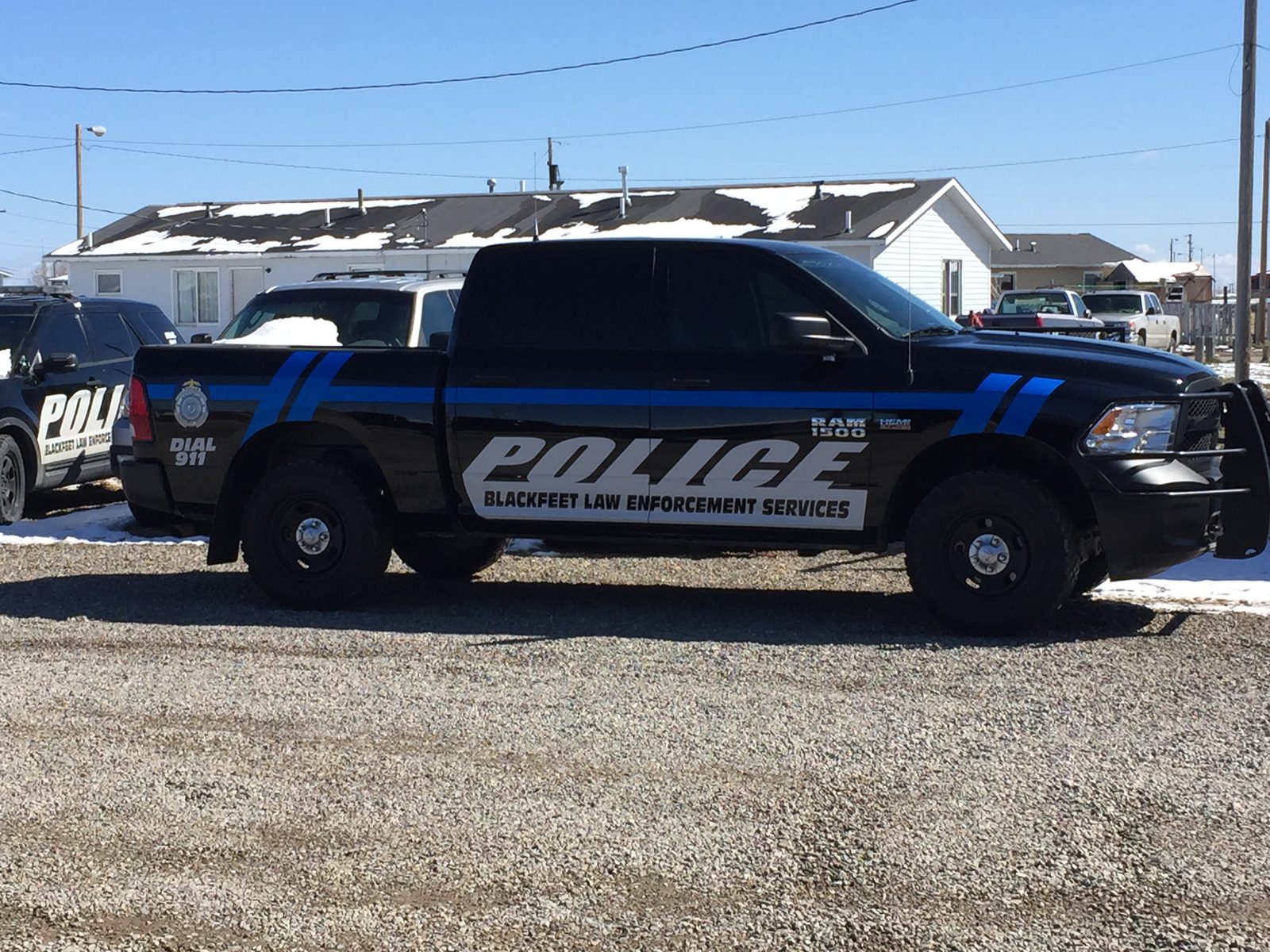 Blackfeet Law Enforcement Services patrol truck