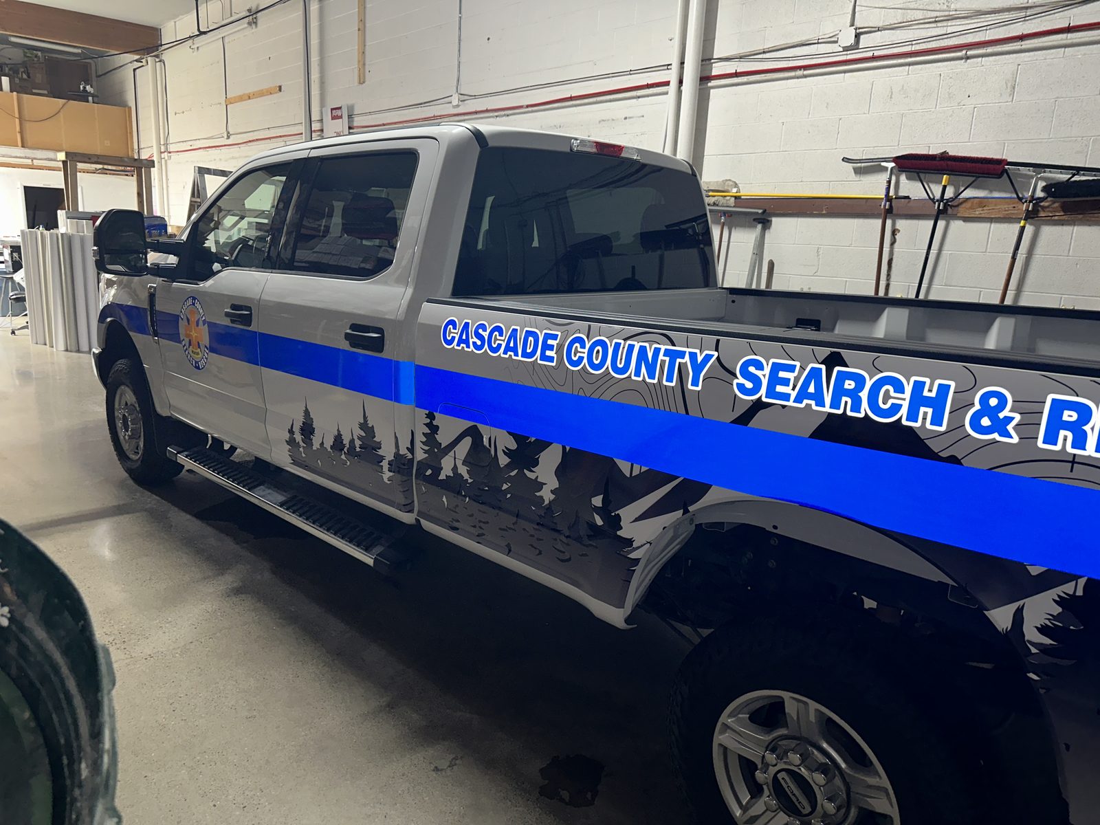 Cascade County Search and Rescue truck graphics